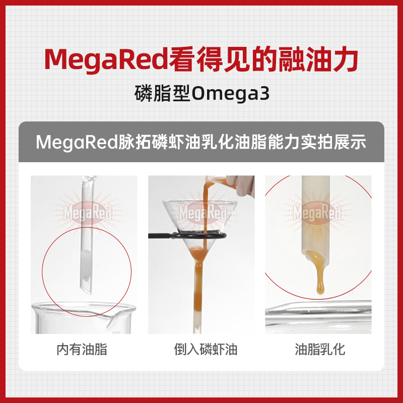 美国原装旭福MegaRed脉拓南极磷虾油omega3鱼油升级精萃款80粒*2 - 图0