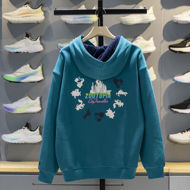 Li Ning men's hooded loose pullover sweatshirt