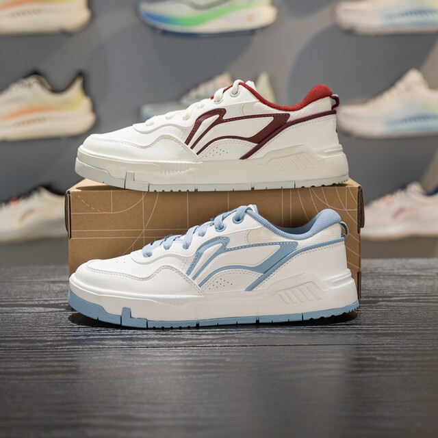 Li Ning lacing women's board shoes low top casual shoes