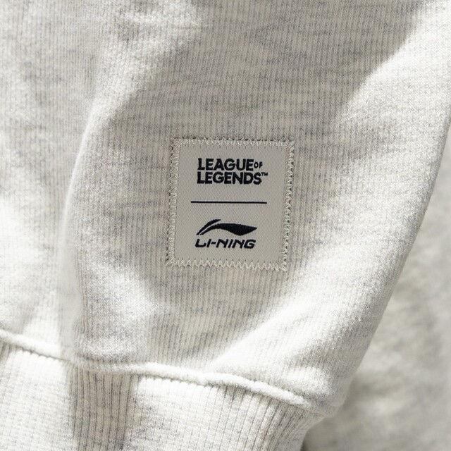 Li Ning women's stand collar loose cardigan sweatshirt