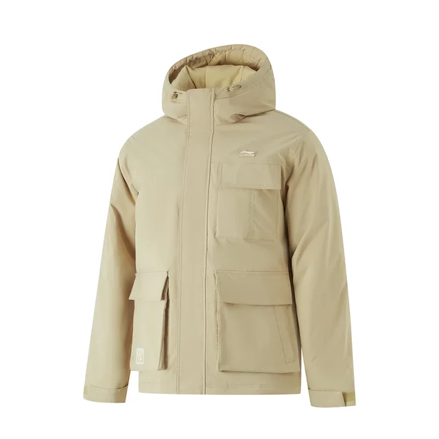 Li Ning warm hooded down jacket for men and women