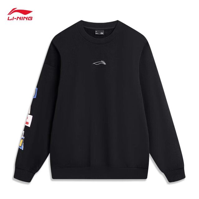 Li Ning skateboard men's round neck loose sweatshirt casual