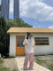 Guzuzu ຕົ້ນສະບັບນໍາເຂົ້າສອງຊັ້ນ lace-through ເສອແຂນສັ້ນ summer ເຢັນແລະ breathable ເທິງສໍາລັບແມ່ຍິງແບບໃຫມ່