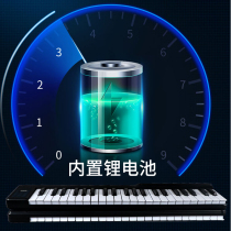 Electronic Piano 88 Key Professional Adult Preschool Teacher Portable Home Beginner Examination Class Special Foldable Hand Roll