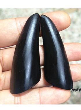 黑色卦圣杯牛角手工刻上下可订做