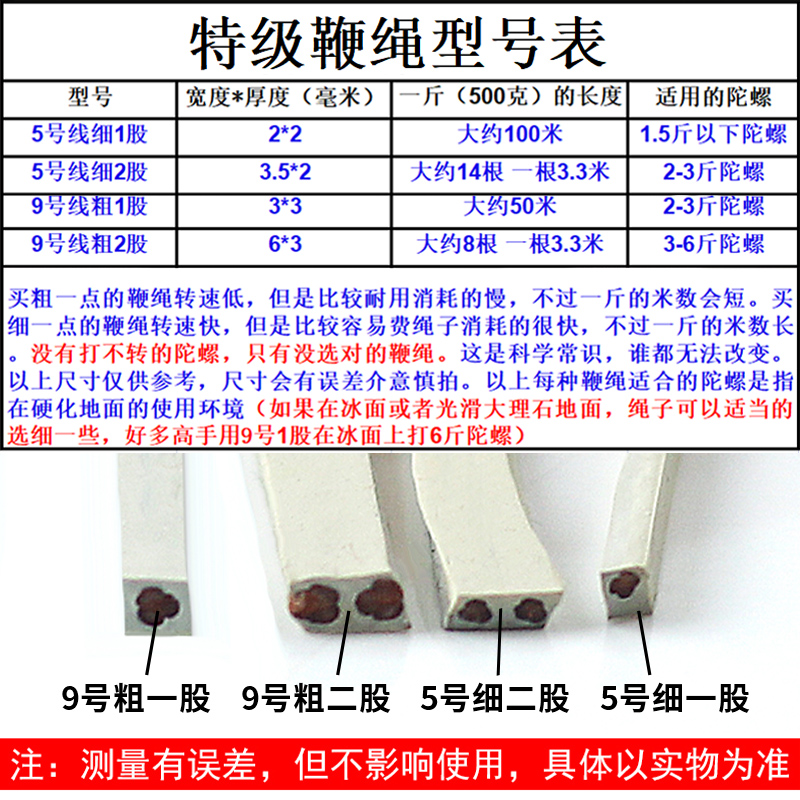 陀螺鞭绳子不锈钢鞭杆带鞭绳儿童成人老年人健身专用鞭绳抽木陀螺 - 图2