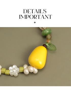 AMNN 森系小梨子串珠手链2025新款小众气质个性设计清新简约手饰