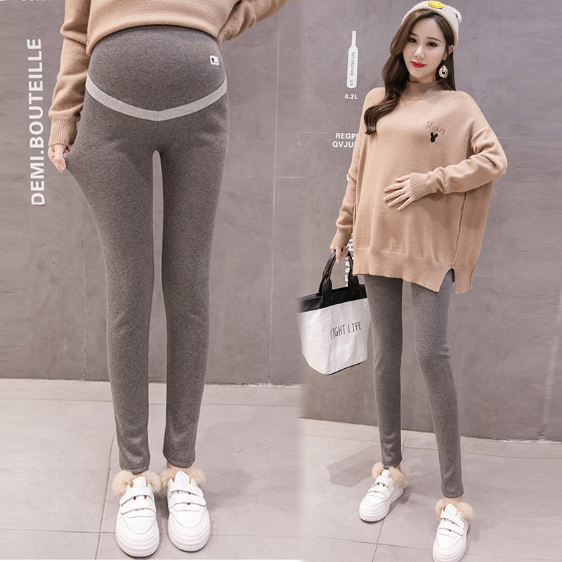 孕妇秋冬款2020新款显瘦加厚打底裤 月朵孕妇打底裤