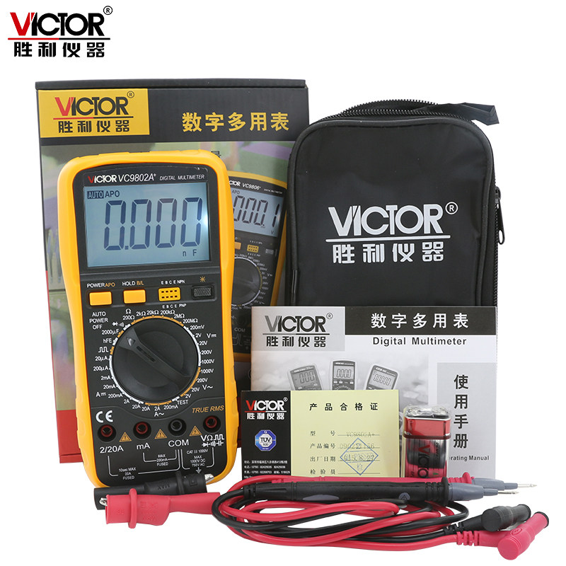胜利vc9801a+/ 2a 土猫网万用表
