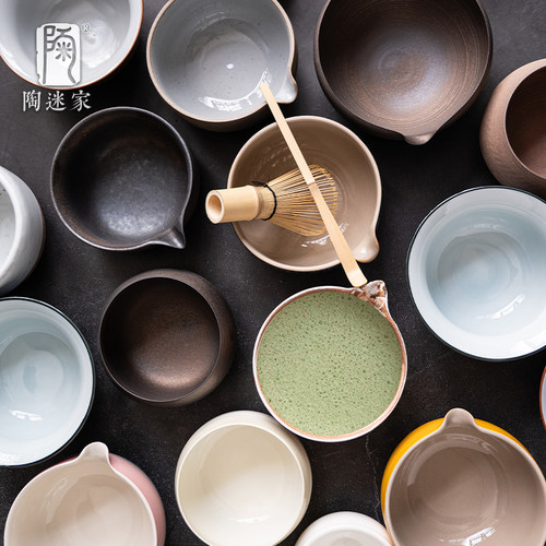 抹茶碗百本笠套装日式茶道功夫茶具配件宋代点茶器茶筅纯竹制刷子 - 图0