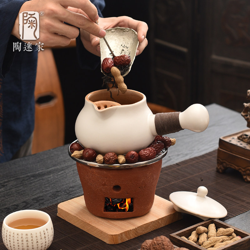 陶迷陶罐煮茶罐罐茶套装炭炉煮奶茶家用围炉煮茶器具全套温茶壶,淘宝优惠券,粉丝福利购,淘宝优惠卷
