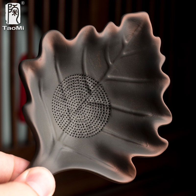 陶迷紫陶茶漏套装家用手工紫砂卧牛茶宠陶瓷茶具茶滤茶叶过滤器,淘宝优惠券,粉丝福利购,淘宝优惠卷