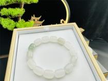 Natural Xinjiang jade Tianshan Cu-old pearl hand-string bead beaded Pearl Jade Hand Strings