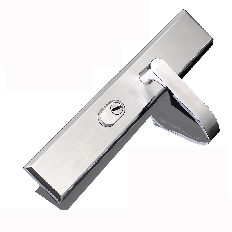 秒装款防盗门把手 304不锈钢加厚步阳通用型门锁面板大门拉手锁把 - 图2