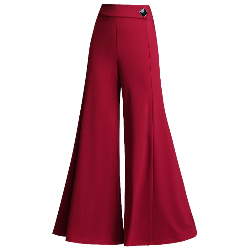 2020年新款秋冬高腰垂感显瘦阔腿裤 贵香休闲裤