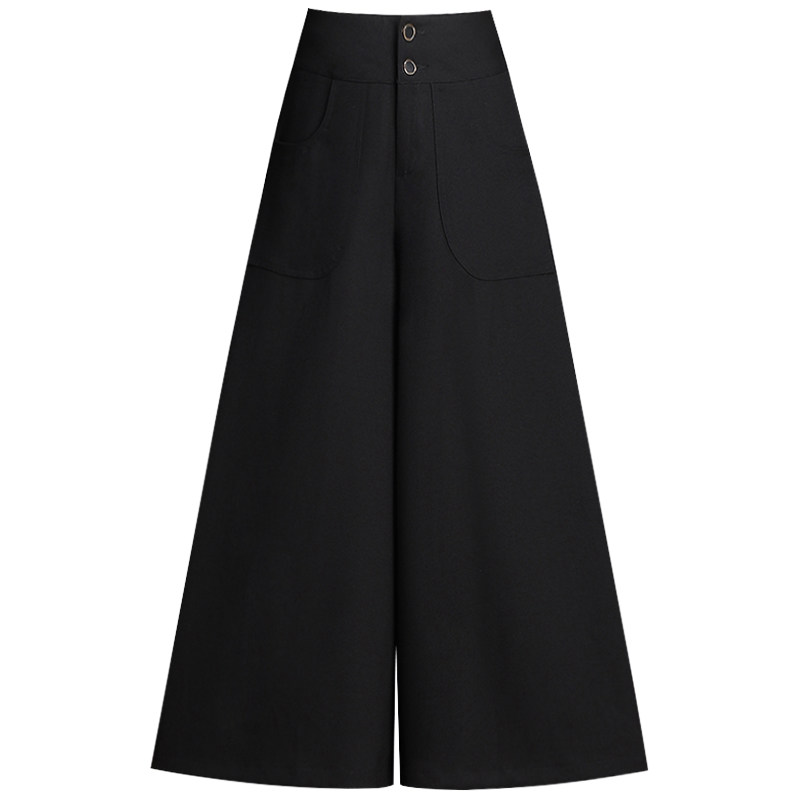 2020年新款秋冬季高腰垂感宽松裙裤 贵香休闲裤