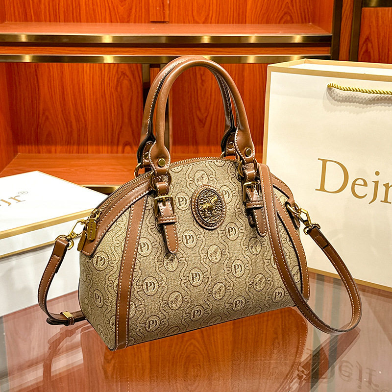 香港正品2024新款欧美真皮女包大容量单肩手提女士设计潮流贝壳包,淘宝优惠券,粉丝福利购,淘宝优惠卷