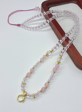 原创设计唐卡挂牌项链女款轻奢万能扣可调节毛衣链精致高级感配饰