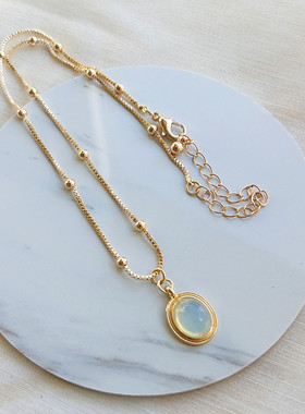 合金女百搭款吊坠项链项链