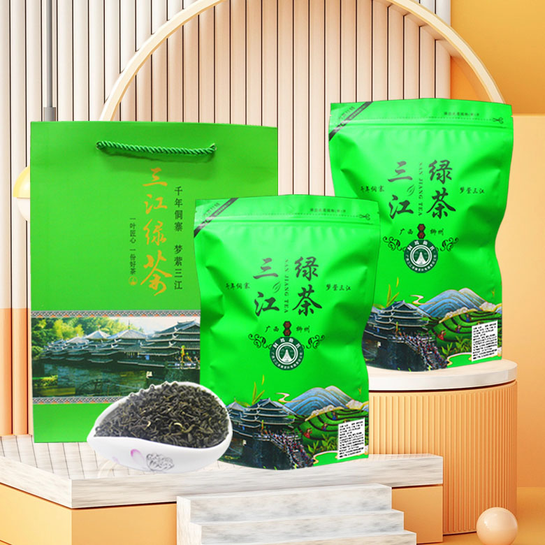 三江绿茶2024新茶三江茶叶浓香型广西柳州高山口粮茶叶侗乡茶叶-图1