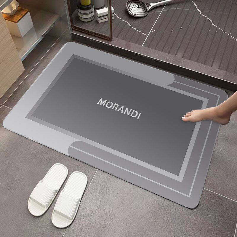 No-wash diatom mud household non-slip floor mat