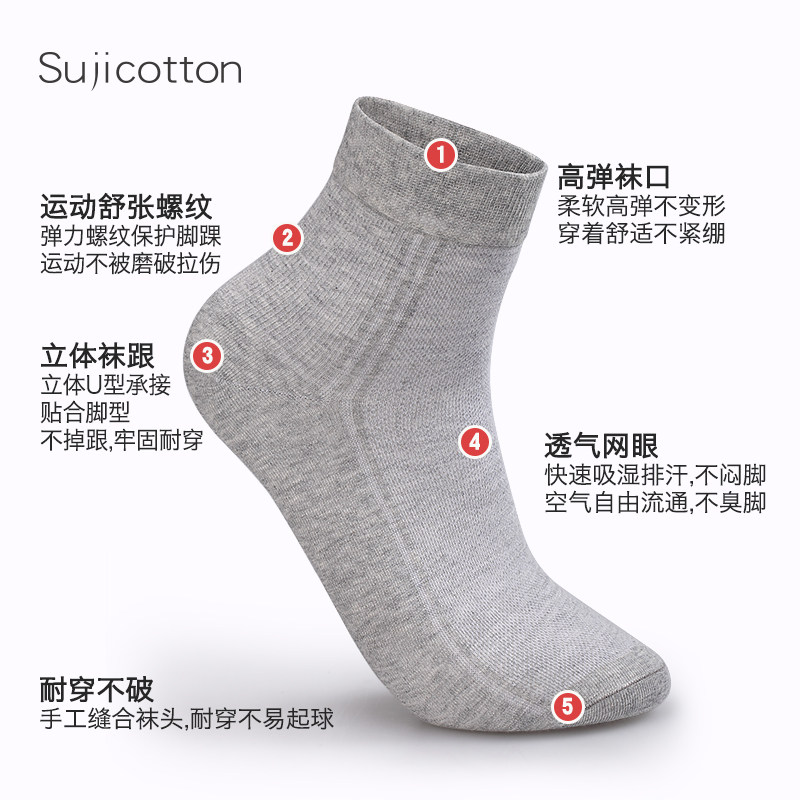 袜子棉男装棉线男士吸汗秋天男袜子 cozytoes服饰短袜/打底袜/丝袜/美腿袜