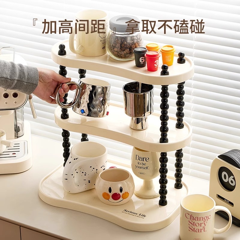 杯架轻奢高级感餐桌杯子收纳架餐边柜吧台马克杯展示架水杯置物架 - 图0