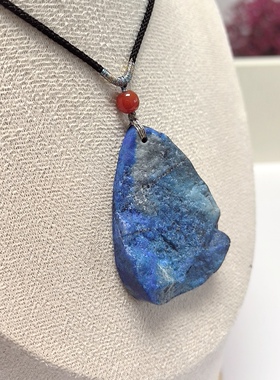 D1511# 天然老矿料青金石无事牌吊坠 手锤料 帝王石 大版挂件