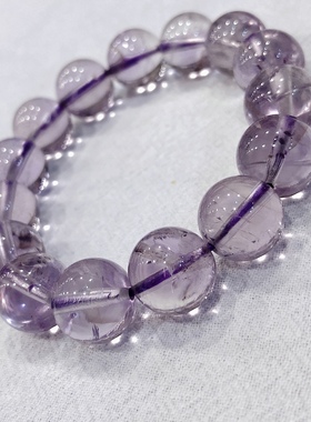 S142# 天然阿塞斯特紫水晶手链 12.3mm 平定心境 带来灵感 旺人缘