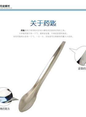 DIY化妆品唇釉分装小工具 单头不锈钢小勺子 药匙三个大中小药勺