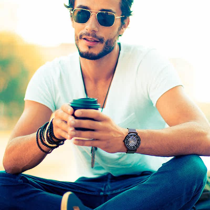 国产男士轮毂镂空全自动邦顿机械表 bestdon邦顿典仑国产腕表