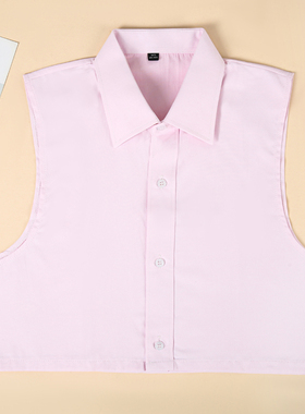 假领子衬衫白色工装男女制服假领