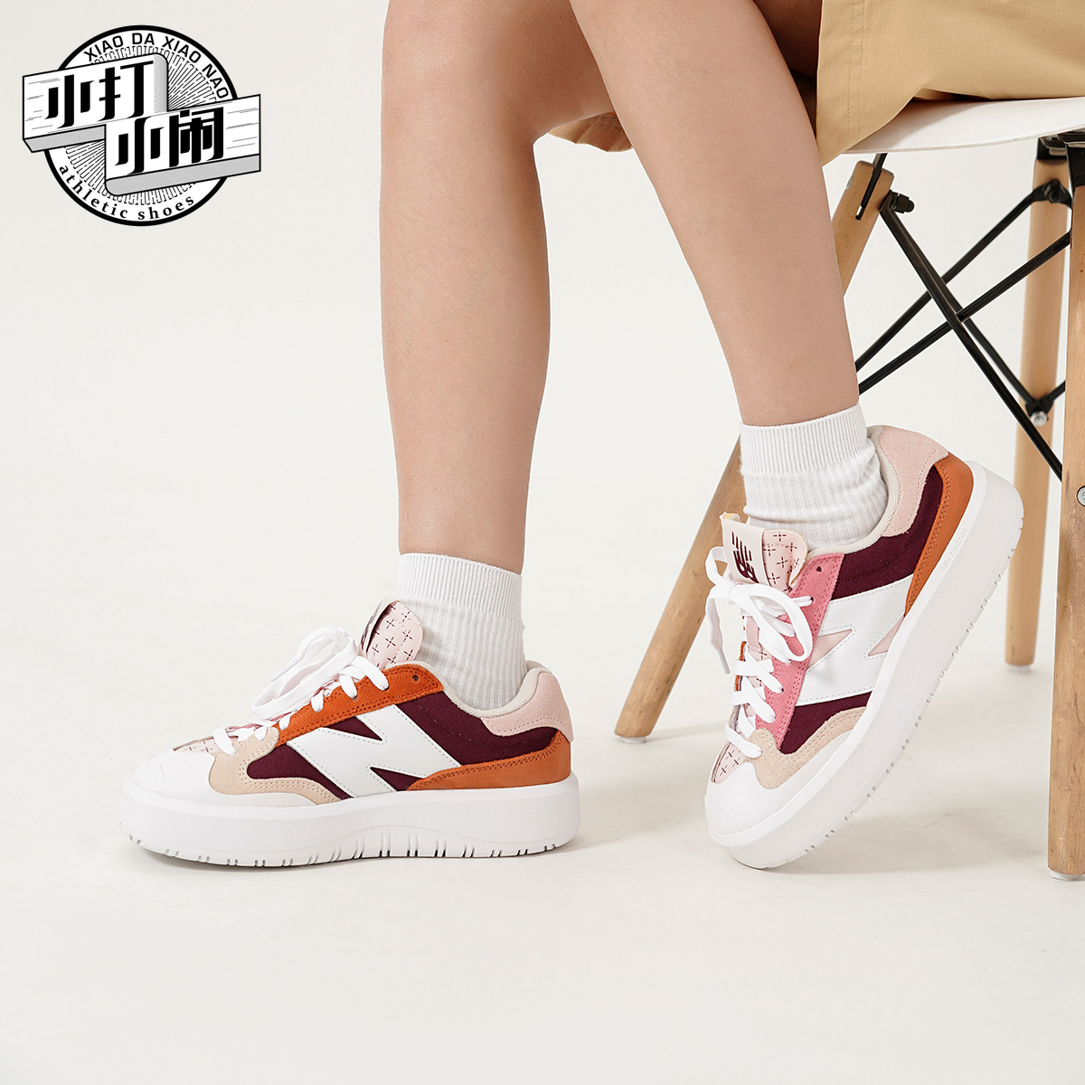 New Balance/NB板鞋IU同款复古增高男休闲运动女情侣小白鞋CT302-图1