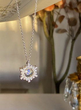 橘子酱银饰 / s925纯银极光灵动雪花项链梦幻高级感圣诞礼物