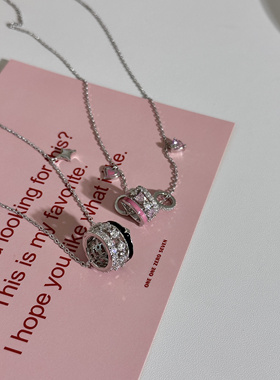 橘子酱银饰 / 心动小蛮腰s925银路路通情侣项链甜酷风情人节礼物