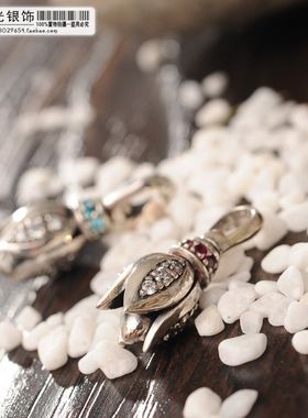 钻石泰国925银闪亮铃铛吊坠