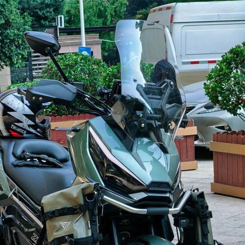 天飞仕适用于升仕368G风挡改装加高挡风368G改装配件前挡护胸板 - 图2