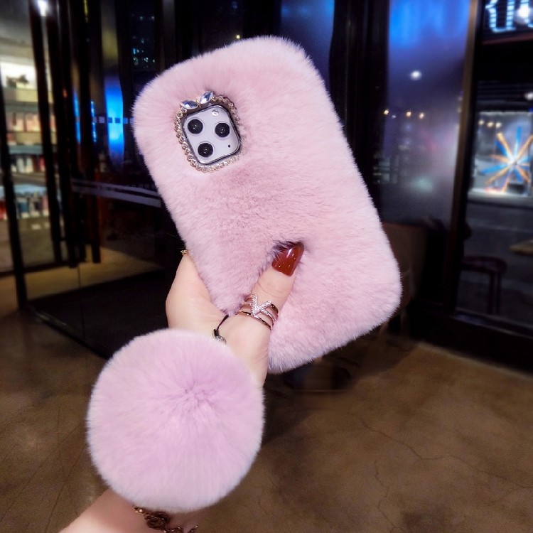 苹果17ProMax真毛茸茸手机壳iPhone16獭兔毛绒套15plus适用14女13,淘宝优惠券,粉丝福利购,淘宝优惠卷