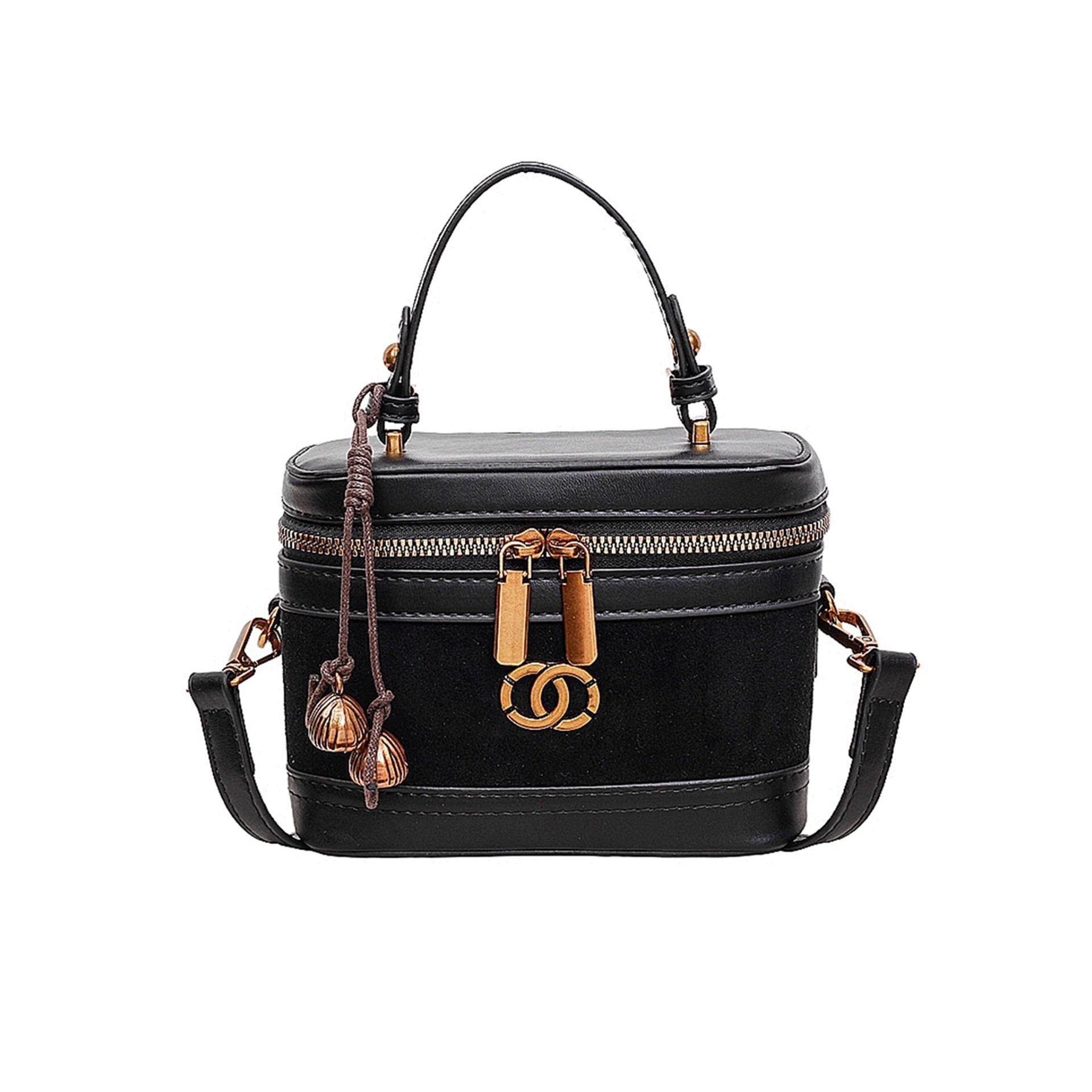 高级感小众包包女2026新款秋冬百搭复古斜挎包麂皮手提盒子水桶包,淘宝优惠券,粉丝福利购,淘宝优惠卷