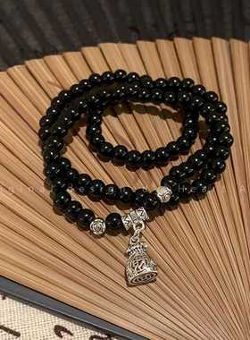 新中式山鬼花串珠双层手链