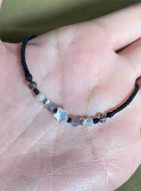 新款星海精致手绳编织绳小众贝壳