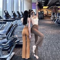 HiSunday High Waist Naked Sensation Yoga Pants Woman 100 Hitch Wide Leg Sports Long Pants Loose Slim Lengthened Fitness Pants New