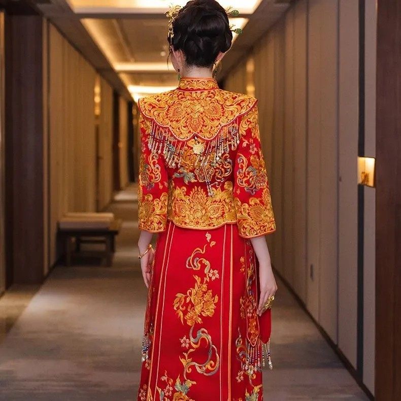 重工大码秀禾服2025新款新娘中式婚服结婚嫁衣出阁服敬酒服出嫁服,淘宝优惠券,粉丝福利购,淘宝优惠卷