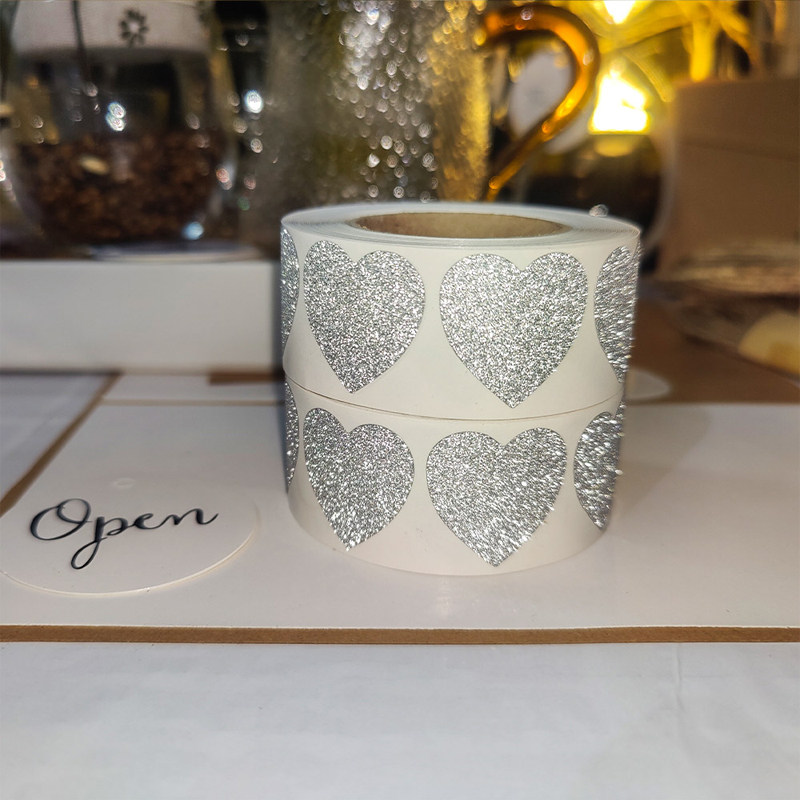 500 sheets/roll glitter gift packaging exquisite stickers