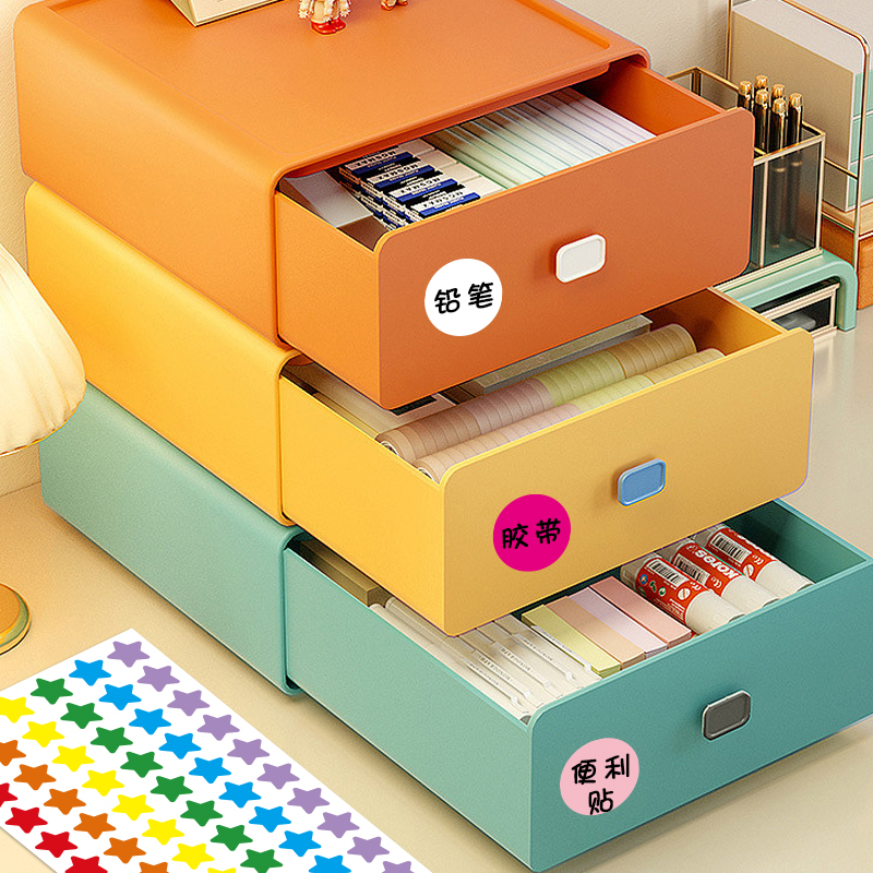 多种款式彩色圆点贴纸可手写分类标记标签礼物封口贴装饰颜色标签 - 图2