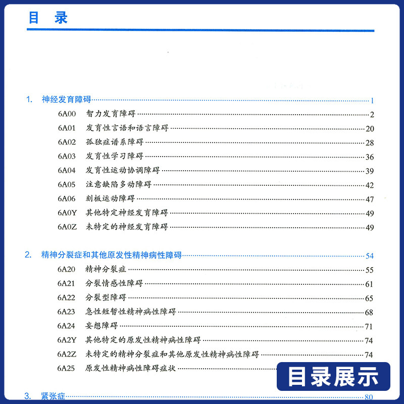 正版图书 ICD-11精神 行为与神经发育障碍临床描述与诊断指南 疾病和有关健康问题的国际分类编码工具书 人民卫生出版社