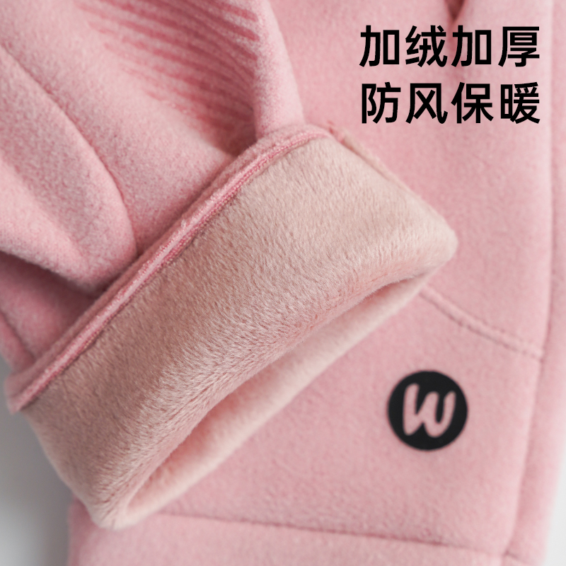 保暖手套女冬季滑雪内胆骑行防风防寒防滑加厚德绒可触屏2025新款