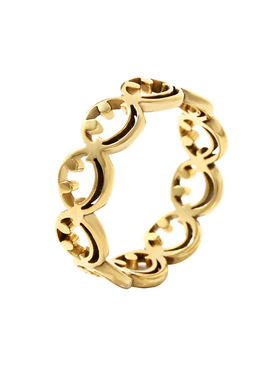 不锈钢饰品激光切割镂空笑脸