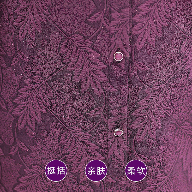 巴宝兹旗舰店中老年女装秋装新款上衣60-70岁老年奶奶装春秋长袖时尚衬衫3