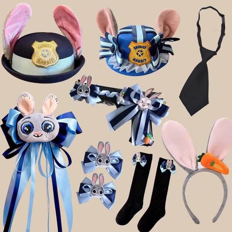 疯狂动物城2饰品周边尼克狐狸发箍朱迪兔子警官大礼帽发箍对夹包,淘宝优惠券,粉丝福利购,淘宝优惠卷